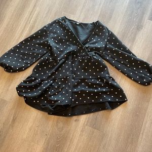 ASOS Black Polka Dot Romper